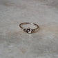 925 Sterling Silver Flower Leaf Ring