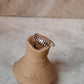 925 Sterling Silver Double Rawa Half Band Ring