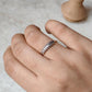 925 Sterling Silver Double Rawa Half Band Ring
