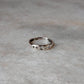925 Sterling Silver Star Moon Engraved Ring