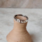 925 Sterling Silver Star Moon Engraved Ring