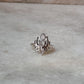 925 Sterling Silver Moonstone Big Divine Lotus Ring