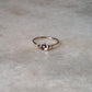 925 Sterling Silver Flower Leaf Ring