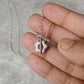925 Sterling Silver Flower Lock Handcrafted Necklace