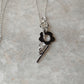 925 Sterling Silver Flower Lock Handcrafted Necklace