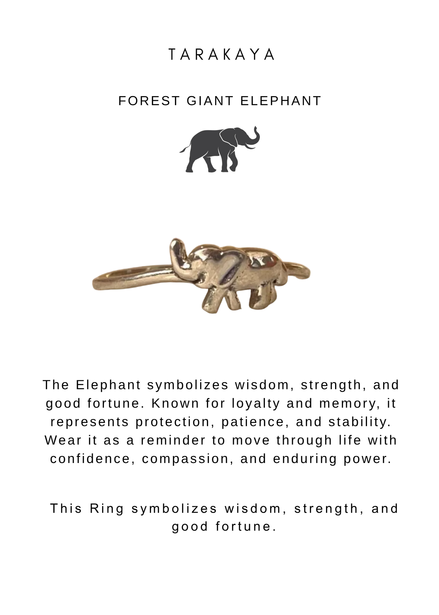 925 Sterling Silver Good Luck Boho Elephant/ Haathi Ring