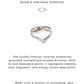 925 Sterling Silver Double Chevron Inverted Stackable Ring
