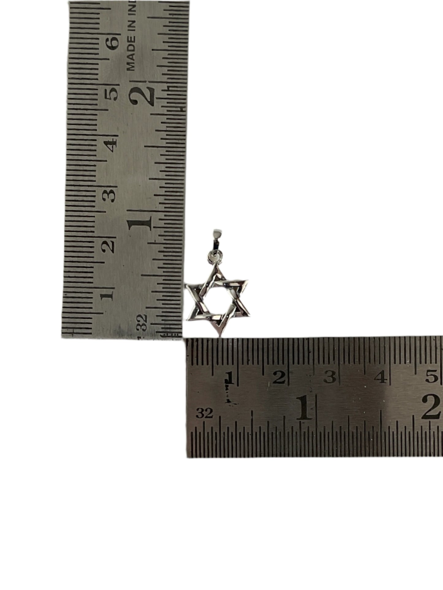 Star Of David 6 Points 925 Sterling Silver Pendant