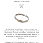 925 Sterling Silver V Engraved Tribal Boho Stackable Band Ring