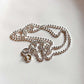 Versatile dot ball silver chain with smooth spherical details