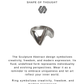 925 Sterling Silver Boho Sculpture Abstract Ring