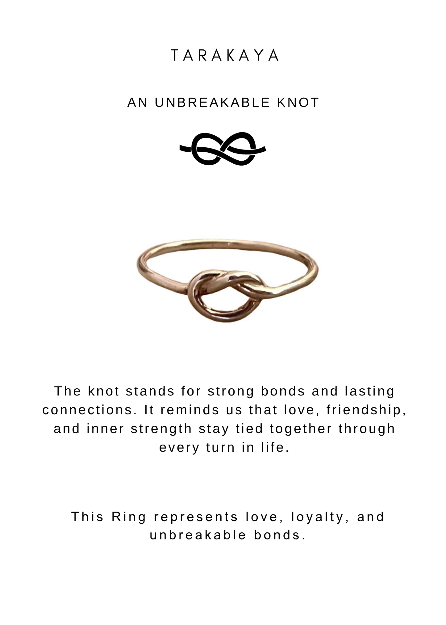 925 Sterling Silver Boho Promise Knot Ring