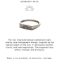 925 Sterling Silver Sunshine / Sun Engraved Signet Unisex Ring