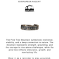 925 Sterling Silver Mountains- Pine trees - Sun Adjustable Ring