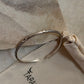 925 Sterling Silver Antique Hill Tribe Handcrafted Evil Eye  Adjustable Kada