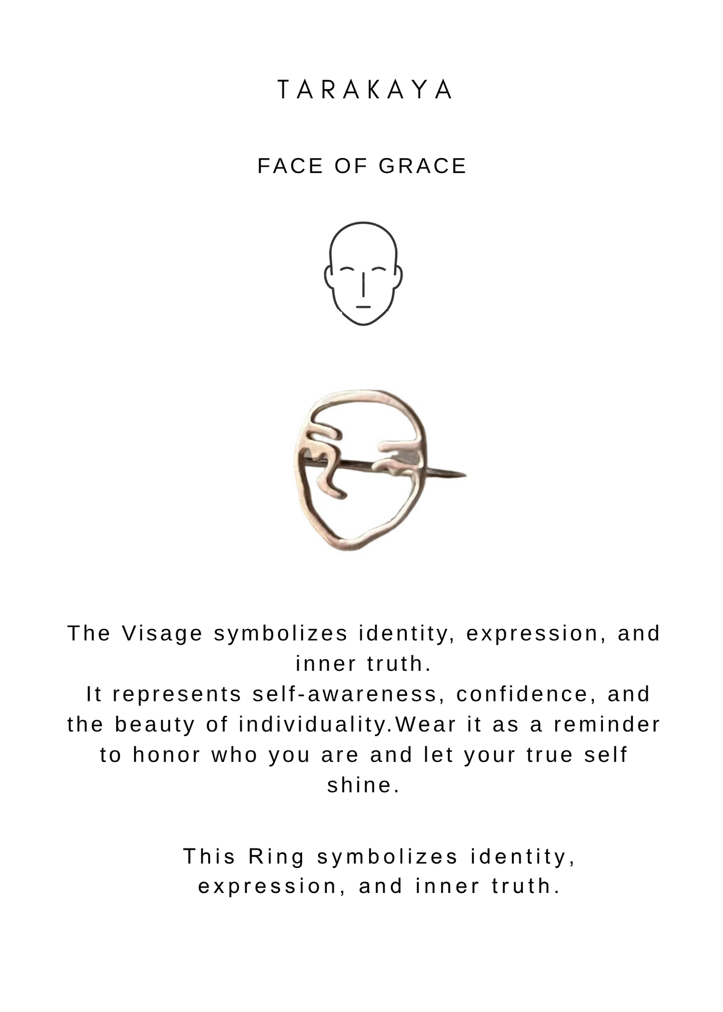 925 Sterling Silver Boho Visage Ring