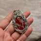 925 Sterling Silver Jasper Crystal Wire Wrapped Statement Handcrafted Pendant