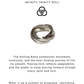 Chunky 3 Rolling Bands / Interlinked Bands 925 Sterling Silver Ring