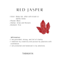Red Jasper Crystal Band Ring