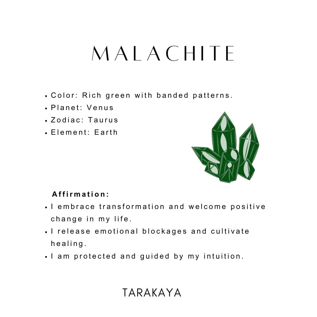 Malachite crystal for healing 