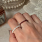 Natural Crystal Stretchy Fresh Water Pearl & Garnet Rings