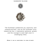 Big Sunflower Detailed 925 Sterling Silver Ring