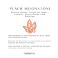 Peach Moonstone Heart Pearl Threader/Sui Dhaga 925 Sterling Silver Earrings