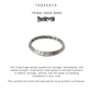 925 Sterling Silver Tribal Edge Stackable Band Ring