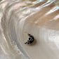 925 Sterling Silver Black Onyx Moon Wire Wrapped Handcrafted Pendant