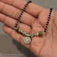 925 Sterling Silver Coin Kingsman Turquoise Boho Mangalsutra