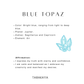 Blue topaz Sea Shell 925 Sterling Silver Necklace
