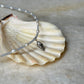Natural Aquamarine, Fresh Water Pearls & Shell Charm 925 Sterling Silver Necklace