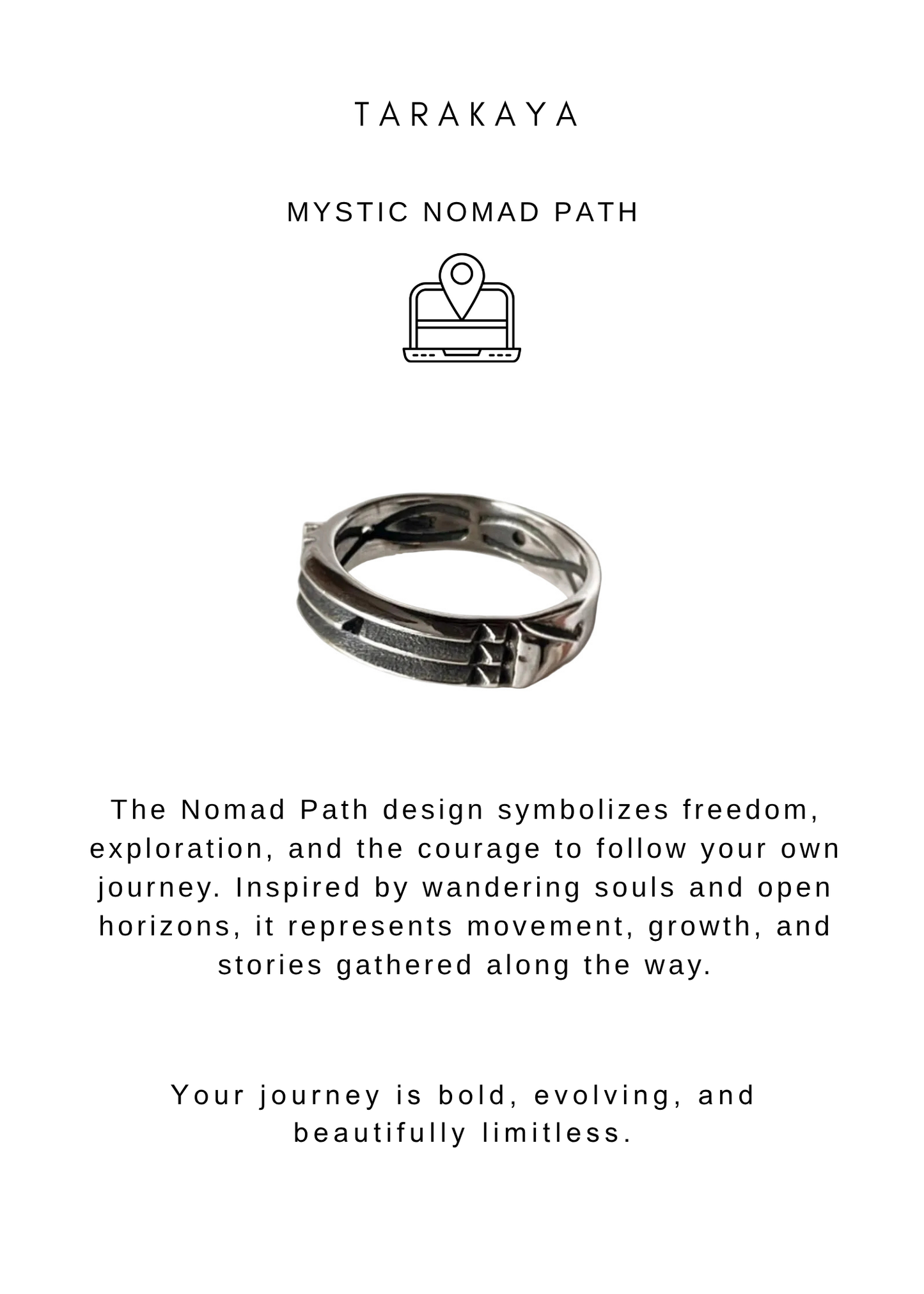 925 Sterling Silver Mystic Nomad Path Ring