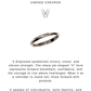 925 Sterling Silver Tribal Engraved V Stackable ii Ring
