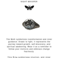 925 Sterling Silver Moth Cosmic Engraved Signet Ring