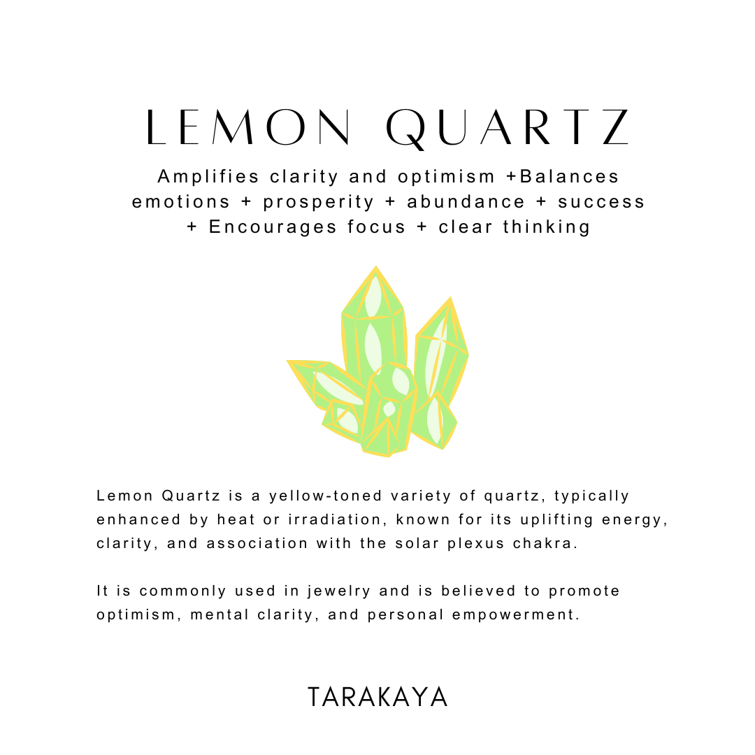 Lemon Quartz Enhances concentration and decision-making.