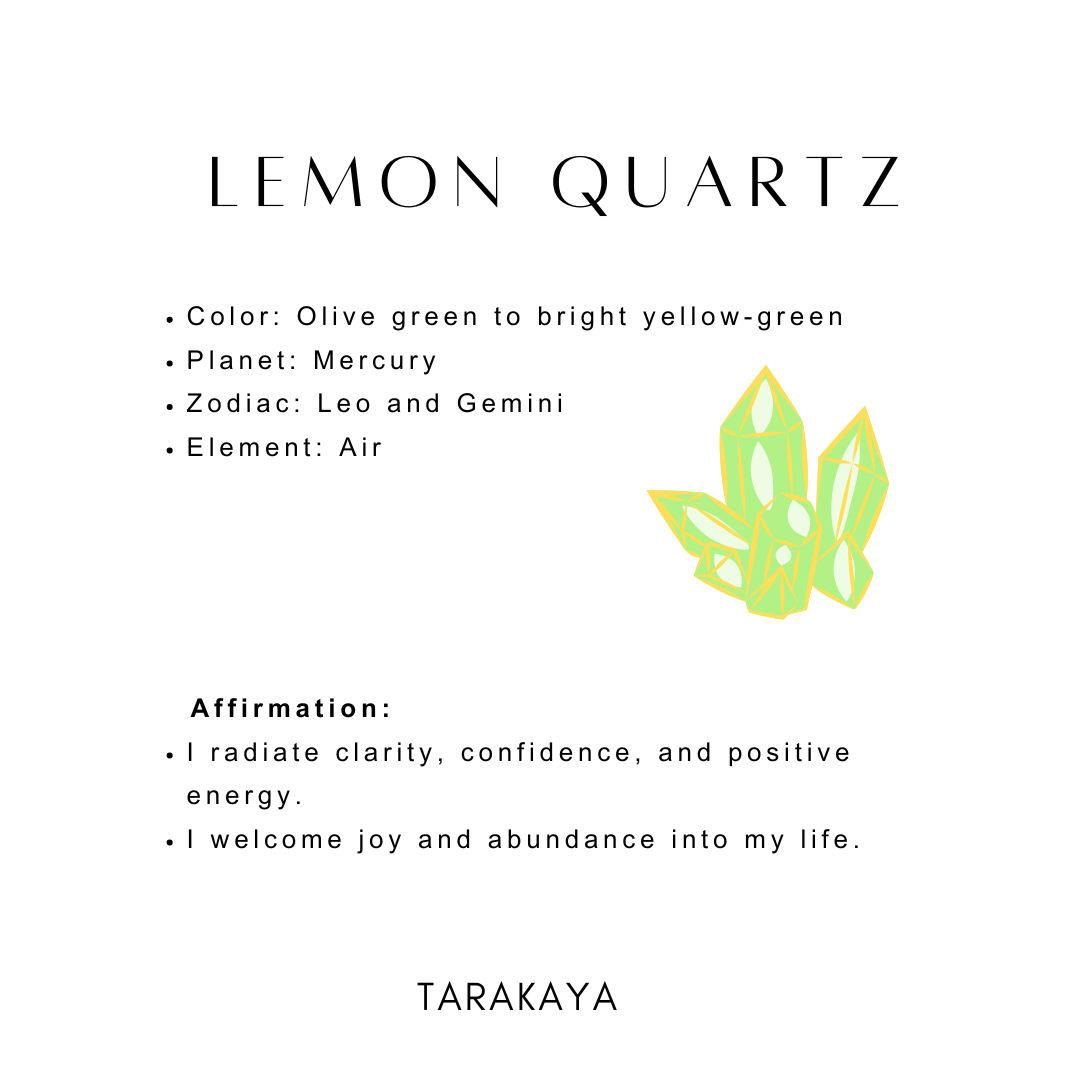 Lemon Quartz Enhances concentration and decision-making.