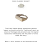 925 Sterling Silver Plain Chunky Signet Unisex Ring