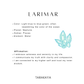 Natural Larimar Crystal 4-5MM Star Fish 925 Sterling Silver Necklace