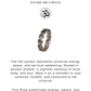 925 Sterling Silver Om/Aum Engraved Circle of Life Ring