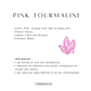Raw pink tourmaline mineral specimen