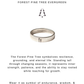 925 Sterling Silver Forest Pine Tree Engraved Band Ring