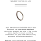 925 Sterling Silver 2 in 1 Plain and Rope Stack Band Ring