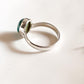Elegant Natural Turquoise Silver Ring in Oval Shape