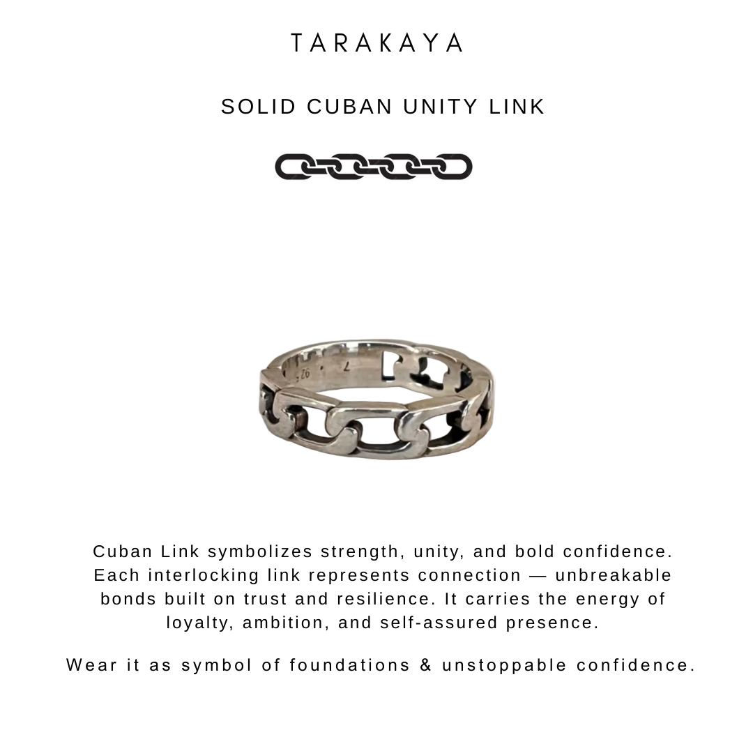 Half Cuban Link Unisex Band 925 Sterling Silver Ring