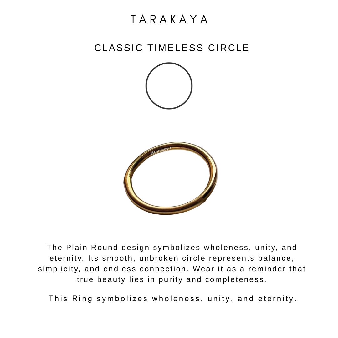 Gold Vermeil Plain Round Stack Band 925 Sterling Silver Ring