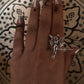 Mystical Angel Adjustable 925 Sterling Silver Ring