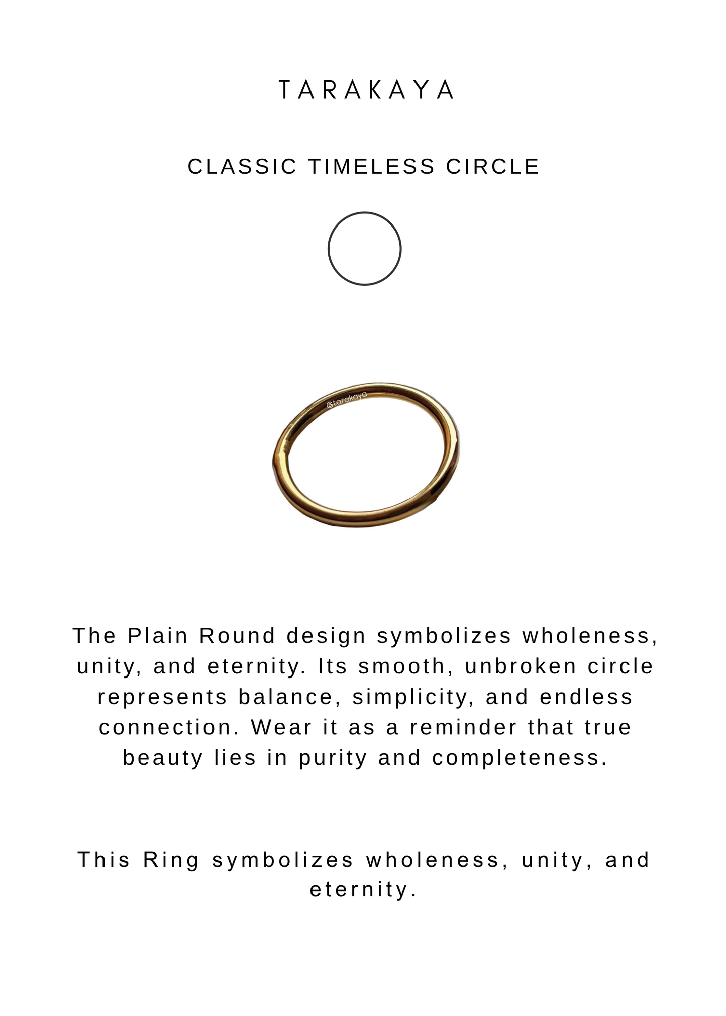 925 Sterling Silver Gold Vermeil Plain Round Stack Band Ring