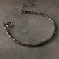 925 Sterling Silver Bohemian Square Beads Hill Tribe With Floral Hand Engraved Beaded In Silver Wire Handcrafted Stack Bracelet