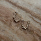 925 Sterling Silver Hill Tribe Molten Silver Beads Handcrafted Chunky Connector Studs